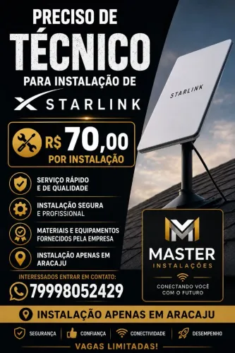 Preciso de técnico Starlink 