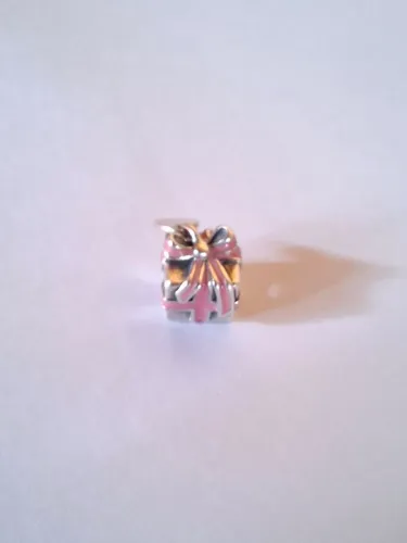 berloque pandora pink wrapped in love