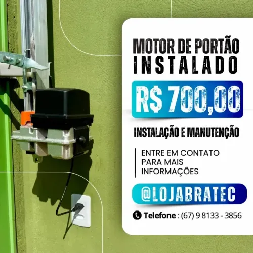 Motor para portão de elevação de 8 segundos (instalado)