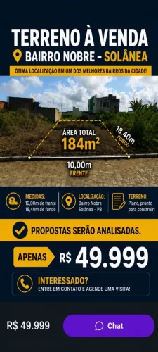Terreno Lot. Bairro Nobre Solânea