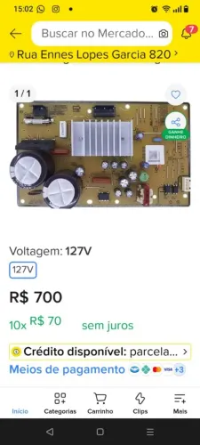 Conserto de placa geladeira Gê Side by Side todos os modelos  valor 1000  