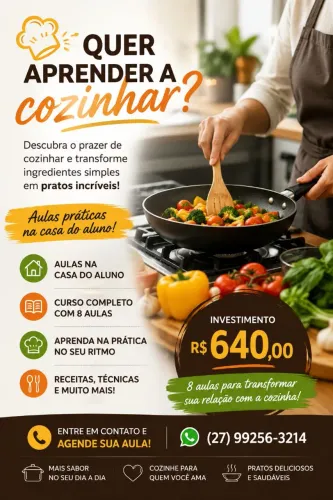 Aprenda a cozinhar.
