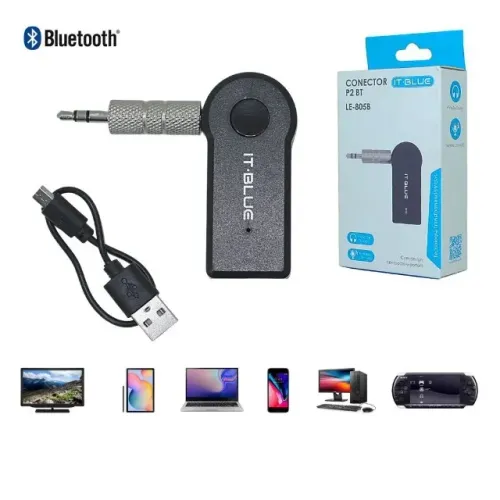 Adaptador Receptor Bluetooth P2 Veicular - Novo