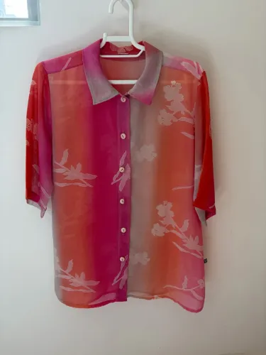 Camisa crepe de seda