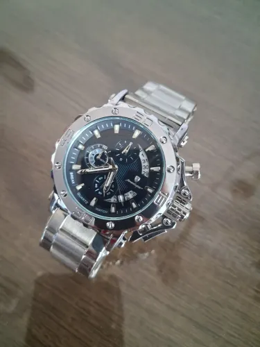 Relógio poedagar 892 original de luxo - mostrador azul - novo na caixa.