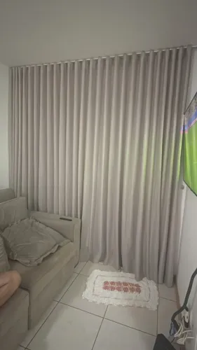 Cortinha de Linho feita sob medida