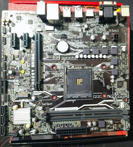 Placa-Mãe Asus Prime A320M (AM4) - Com Defeito / Para Conserto ou Peças