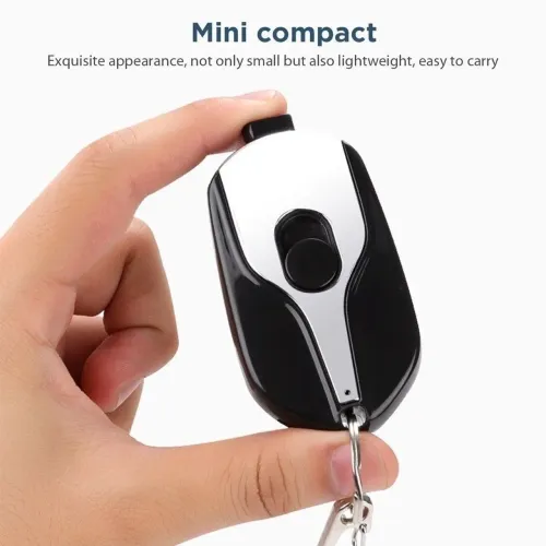 Carregador portátil de celular para chaveiro 1500mah tipo c lithning