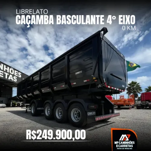 Caçamba 4 Eixo Librelato 55m3 Lona Facil 0km Pronta Entrega