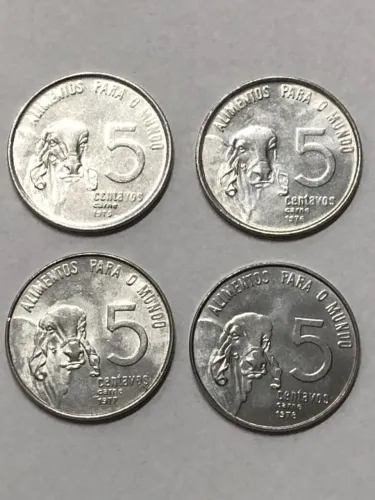 Moedas de 5 centavos- 1975 a 1978