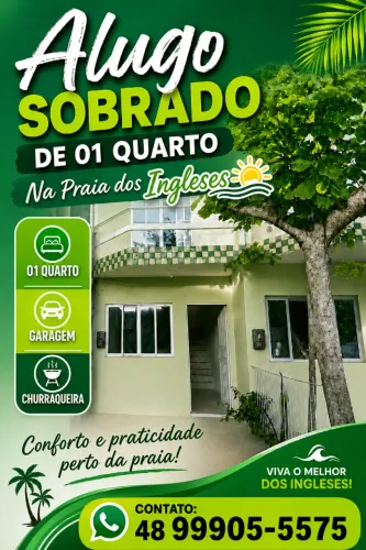 ALUGUEL ANUAL APARTAMENTO 1 QUARTO PRAIA DOS INGLESES FLORIANÓPOLIS DIRETO PROPRIETÁRIO