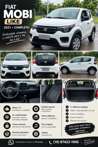 Fiat Mobi Like 1.0 Fire Flex 5P. 2021