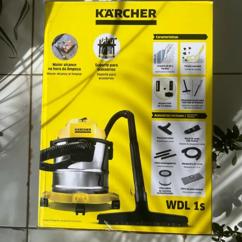 Aspirador de Pó e Água Kärcher WDL 1S 12L 1700W 220V - Novo e Lacrado