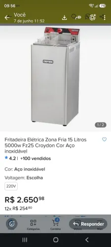 Fritadeira elétrica
