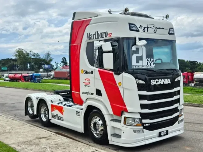Scania R450 6x2 Ano 2021 Euro 5 Automático Ar Condicionado Rodas de Alumínio Externas