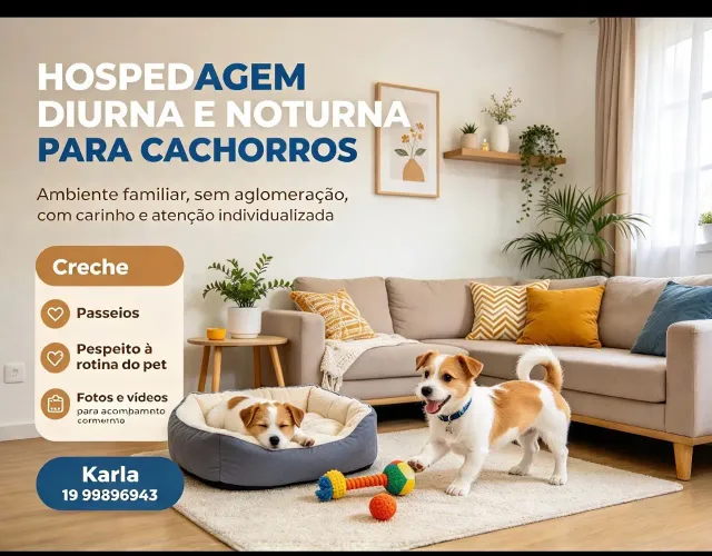 Hospedagem Familiar para Cães em Paulínia ?