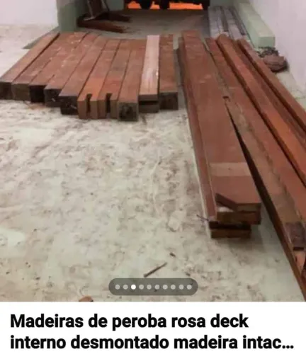Vendo deck interno de Peroba Rosa
