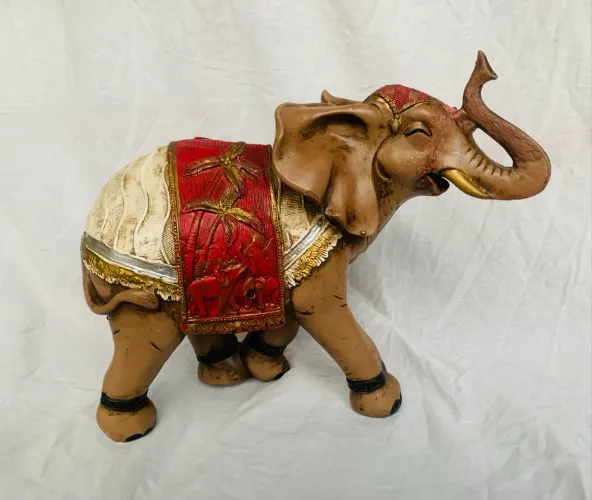 Peça decoração Elefante grande sorte enfeite