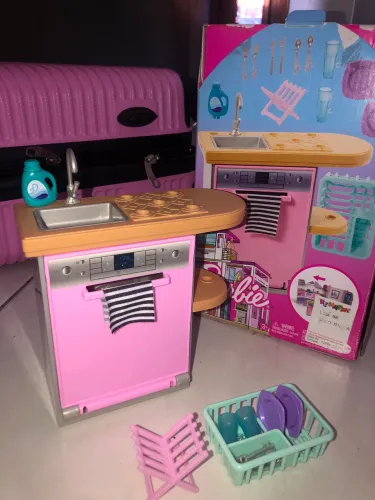 Móvel Barbie Lava Louça Original