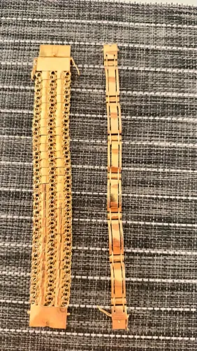 Cordão e pulseira de ouro