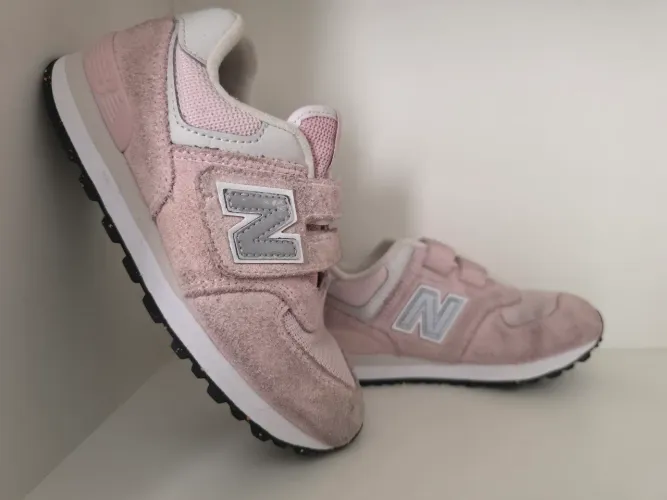 Tênis New Balance 574 Infantil Rosa Velcro - Nº [29] BR - Original