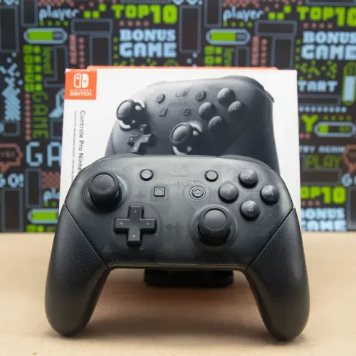 Pro Controller Nintendo Switch Original (Cabo + Caixa)