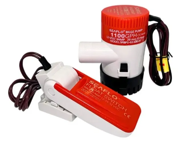 Kit Bomba de porão + Chave automática Seaflo