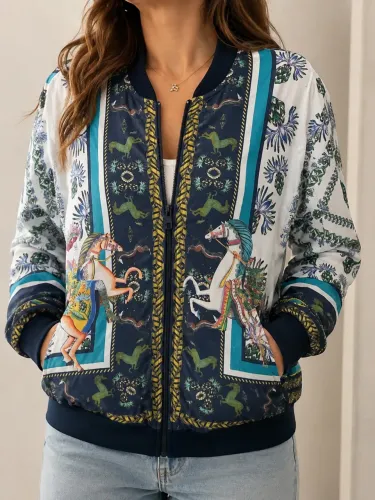 Jaqueta Colcci feminina estampada tamanho P