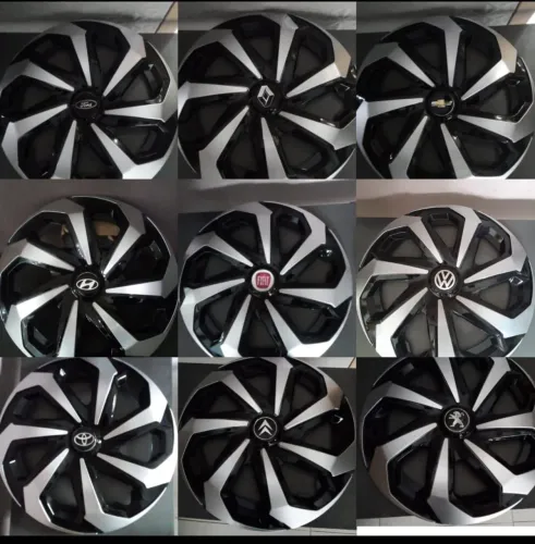 Calota universal Modelo tarântula para vários carros, aro 13, 14 e 15