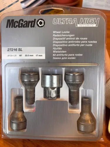 Trava antifurto para rodas McGard Ultra High Security - $280,00