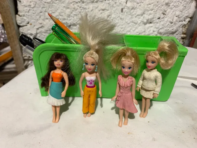 Lote Polly com cabelos 