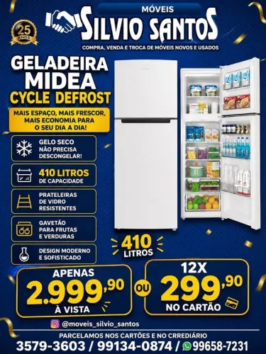 Geladeira nova Midea Cycle De Frost inverter