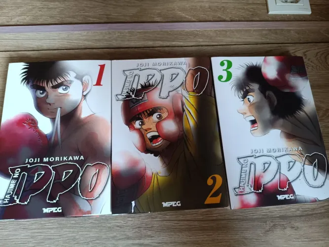 Mangá Hajime No Ippo Volumes 1, 2 e 3