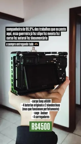 Câmera Sony a6500