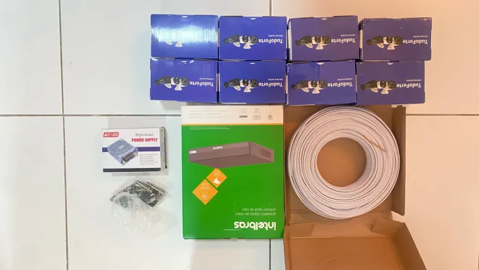 Kit Monitoramento Câmera IP + HD 4TB