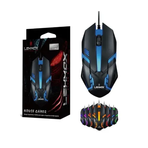Mouse Óptico 1200 Dpi Com Led