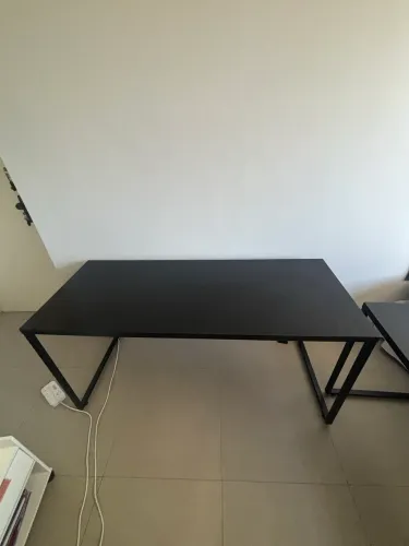 Mesa escrivaninha 1,50 x 60 estilo industrial preta
