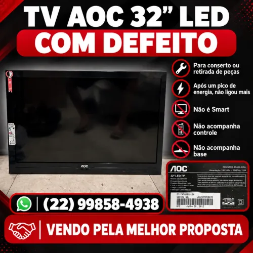 Tv/Televisão AOC 32? LED Com Defeito