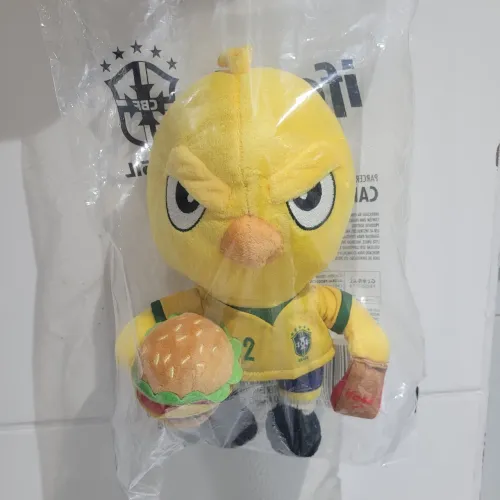 Pelúcia Canarinho Seleção Brasileira 2002 -Ifood