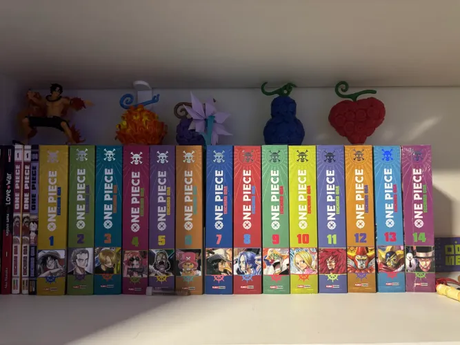 Mangá 3 em 1 one piece (vol 1 ao vol 14)