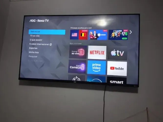 Smart TV AOC 50" LED 4K UHD + Roku