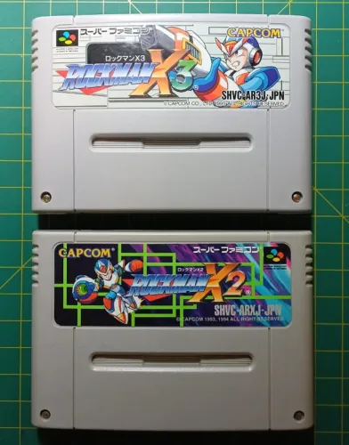 Rockman X2 e Rockman X3 - ORIGINAIS PARA SUPER FAMICOM - 2 JOGOS USADOS