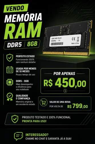 Memória Ram - 8gb