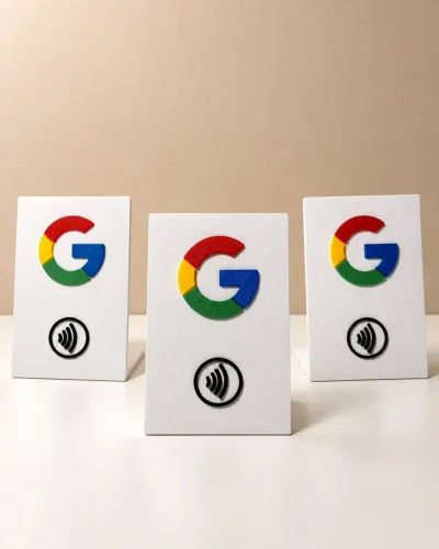 Plaquinha NFC Google Avaliações 3D - R$ 80