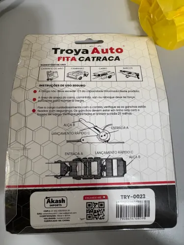 Cinta com catraca para carga 