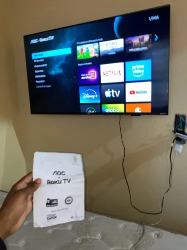 Srmat tv 43 polegadas Roku tv