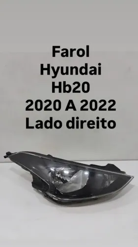 Farol Hyundai HB20 2020 2021 2022 Lado Direito