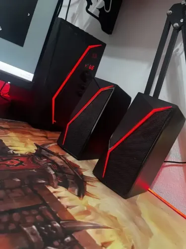 Caixa Som Gamer Redragon Rgb Anvil Pro Gs520-pro Preto