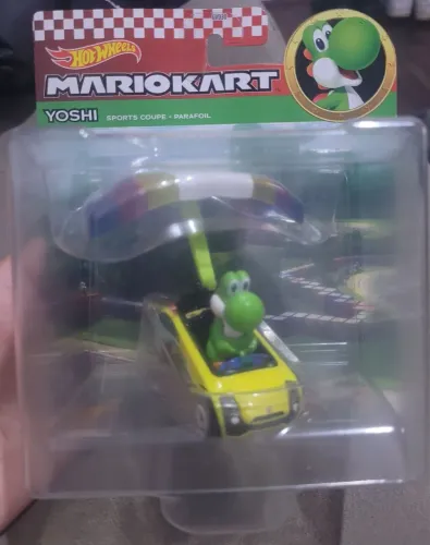 Yoshi verde hotwheels edição mario kart
