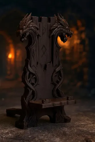 Suporte para Celular e Tablet Trono de Dragão - Decoração Gamer Medieval